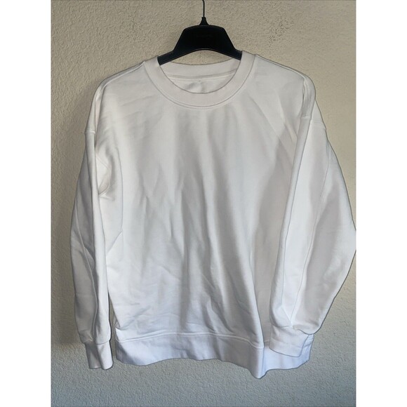 Lululemon Perfectly sweater Crop Crew  White Balloon athleisure - Picture 1 of 7